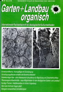 Garten + Landbau organisch Mai Juni 1989